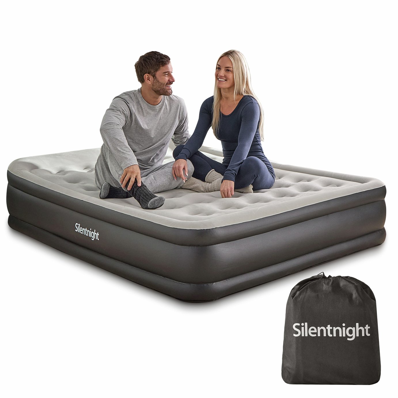 Silentnight PVC Deep Sleep Ultimate High-Rise Airbed - King