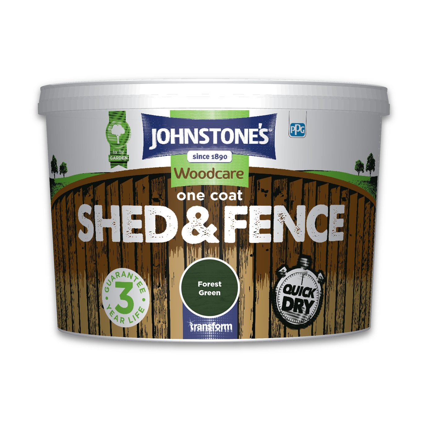 Johnstone's - Shed & Fence Paint - Forest Green - 9L