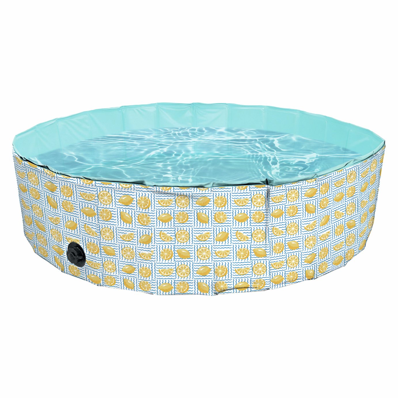 Rosewood Pet 4 Feet Lemon Print Summer Paddling Pool - 300L