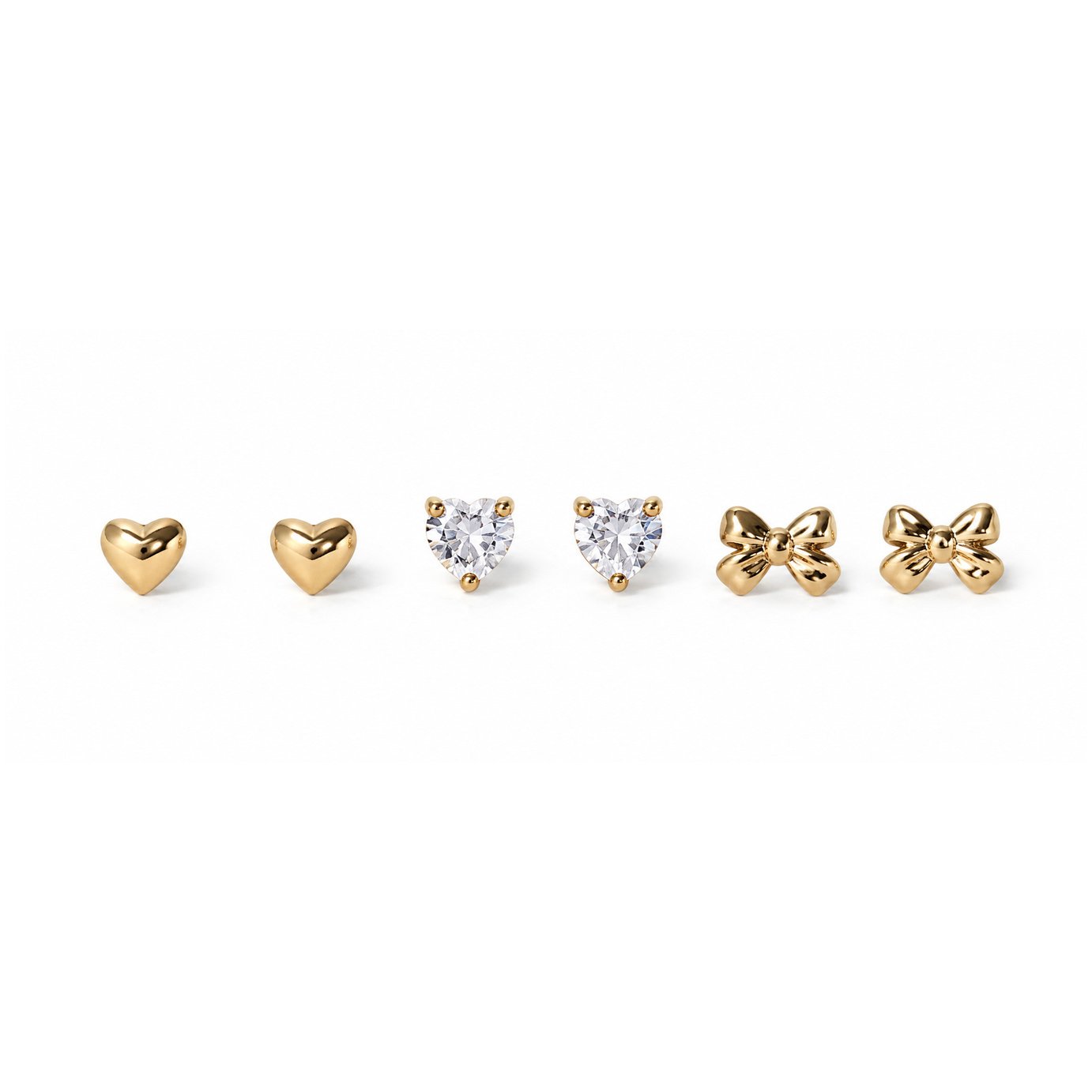 Liars & Lovers Gold Tone Stud Earrings Gift Set