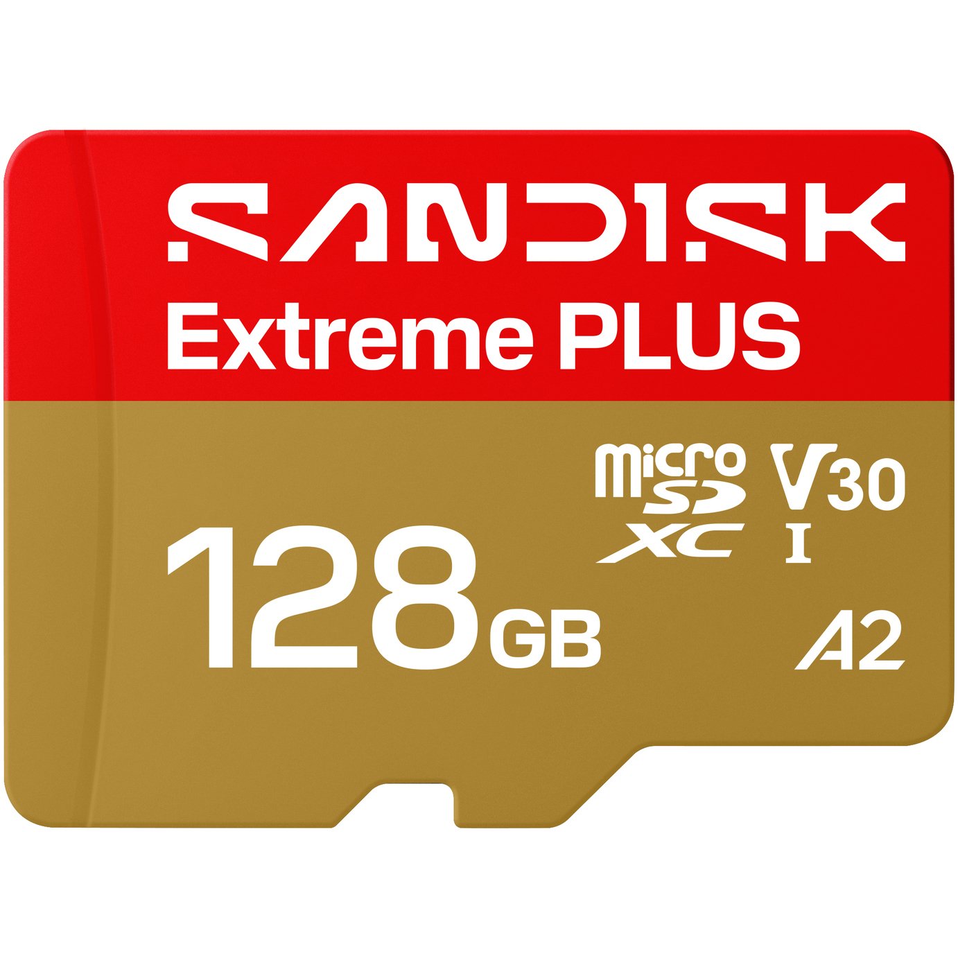 SanDisk Extreme PLUS 250MB/s microSDXC UHS-I Memory Card with Adaptor - 128GB
