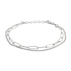 Revere Sterling Silver Double Strand Large Link Bracelet