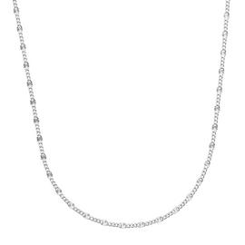 Revere Italian Sterling Silver Diamond Cut Curb Necklace