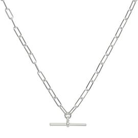 Revere Sterling Silver Fob T-Bar Pendant Necklace