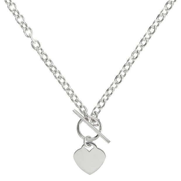 Chunky t deals bar necklace silver