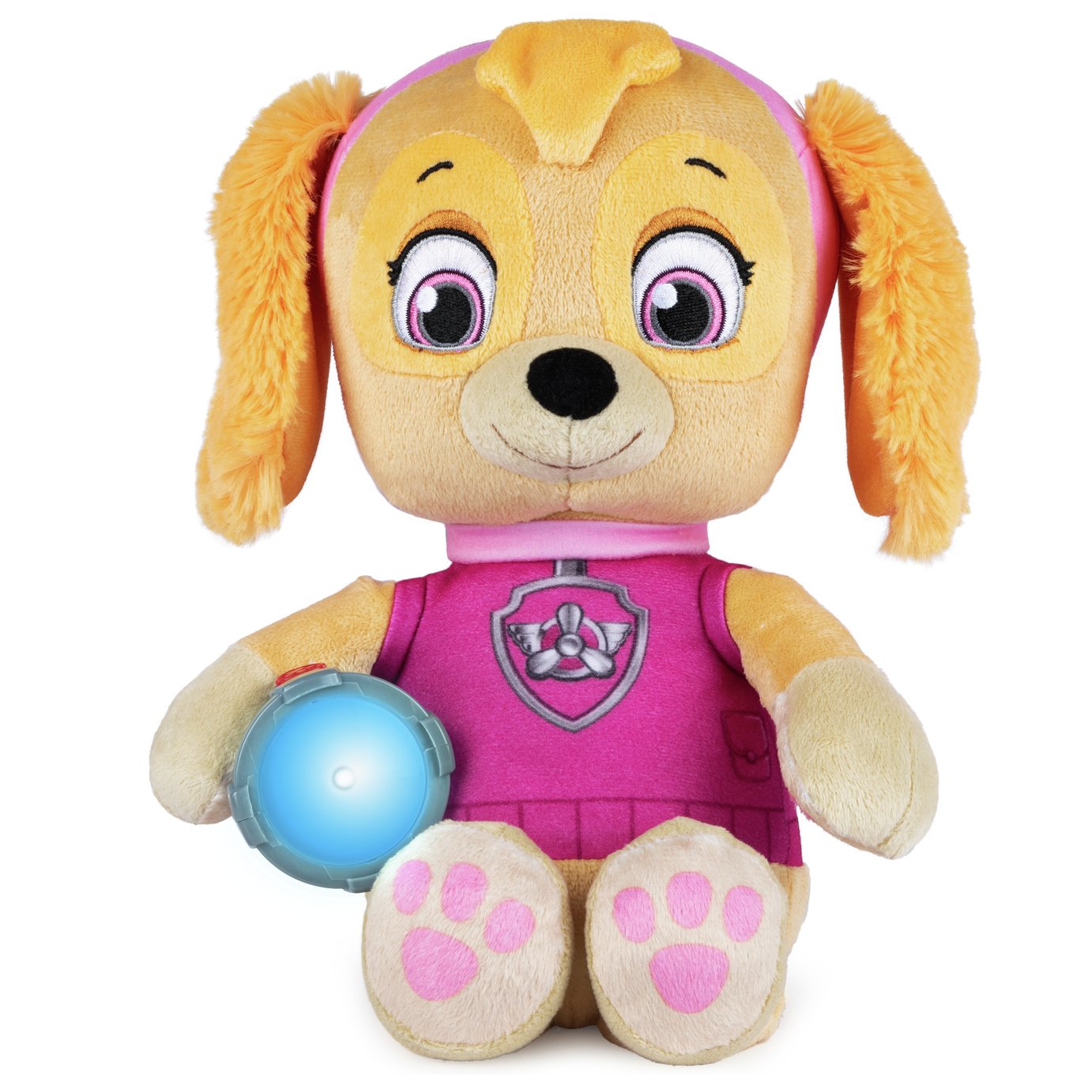 PAW Patrol Snuggle Up Marshall Soft Toy Help Light The Way For Nighttime Rescues