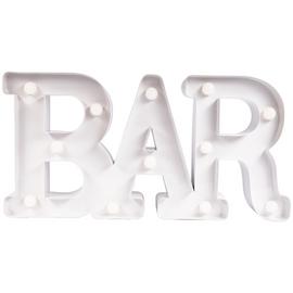 Fizz Creations Marquee Bar Sign - White