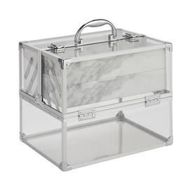 Large Clear and Marble Vanity Case