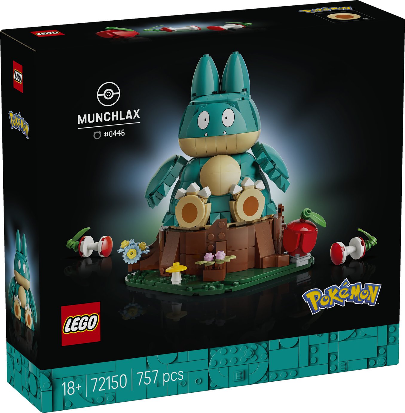 LEGO Pokémon Munchlax Collectible Figure Building Set for Adults 72150 PREORDER