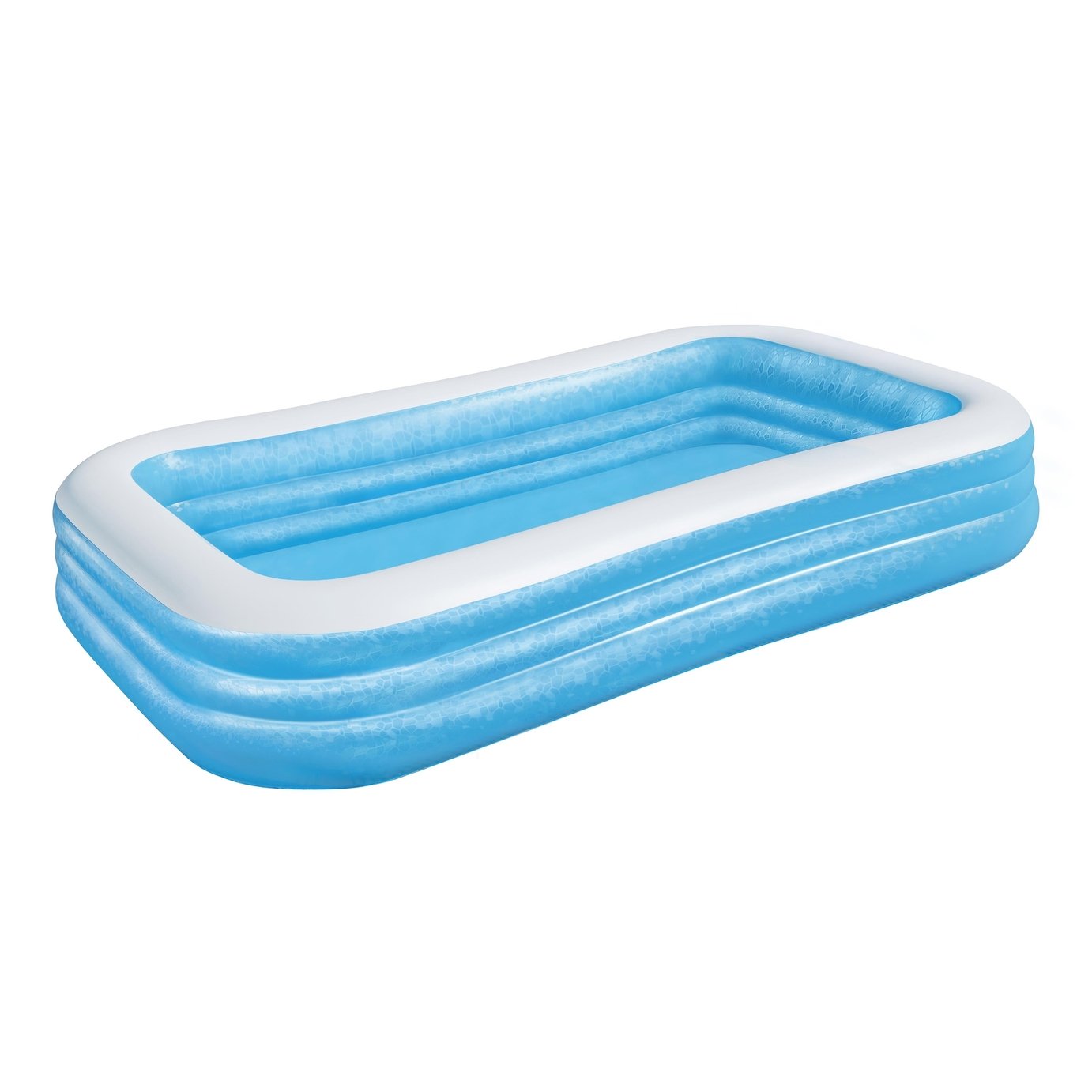 Bestway 10ft Deluxe Blue Rectangular Family Pool - 1161L