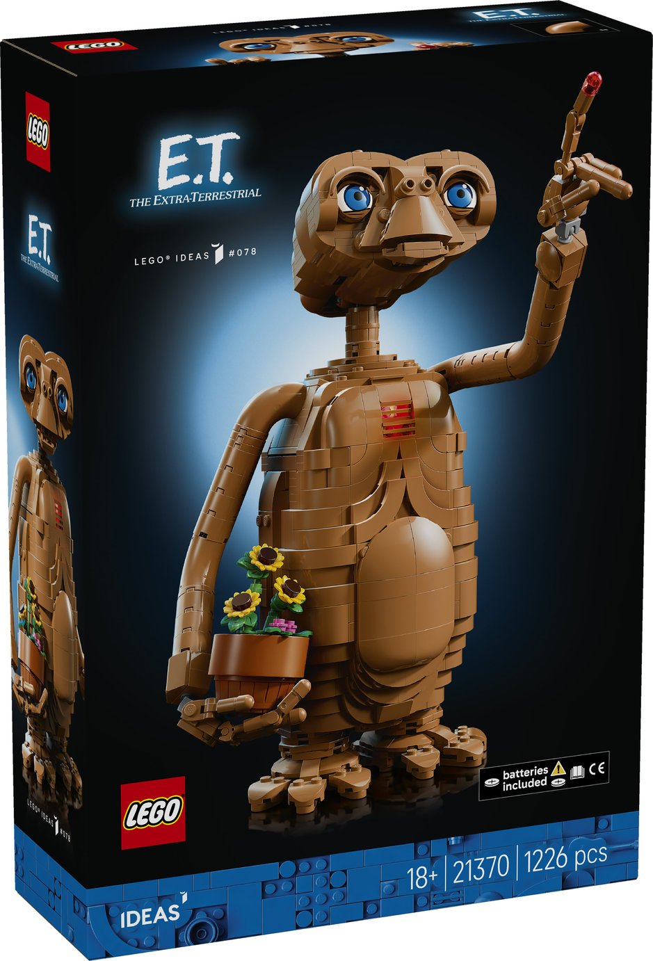 LEGO Ideas E.T. the Extra-Terrestrial Figure Set for Adults 21370 PREORDER