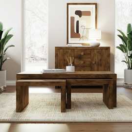 GFW Jakarta Nest of 3 Tables - Mango Wood Effect