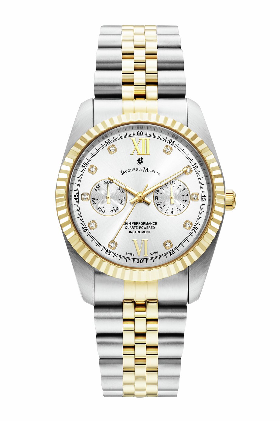 Jacques Du Manoir Inspiration Ladies Two Tone Stainless Steel Bracelet Watch