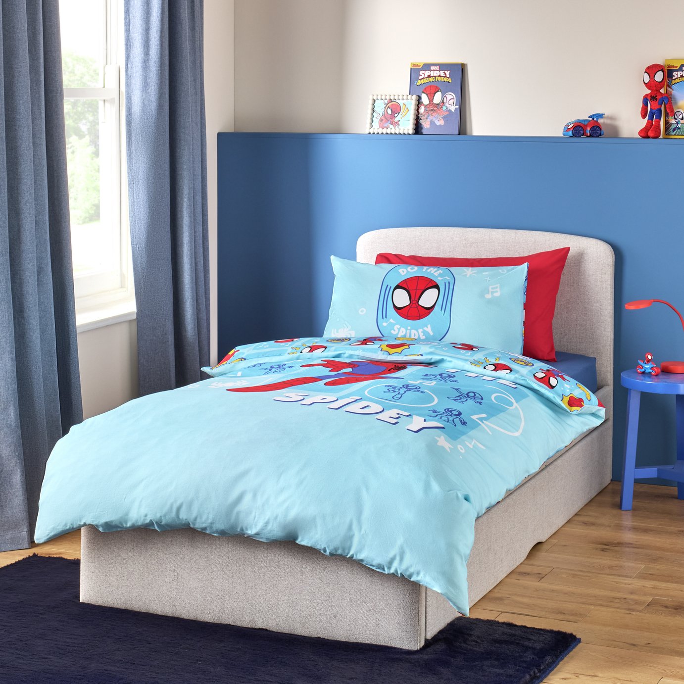 Disney Spidey Kids Blue Bedding Set