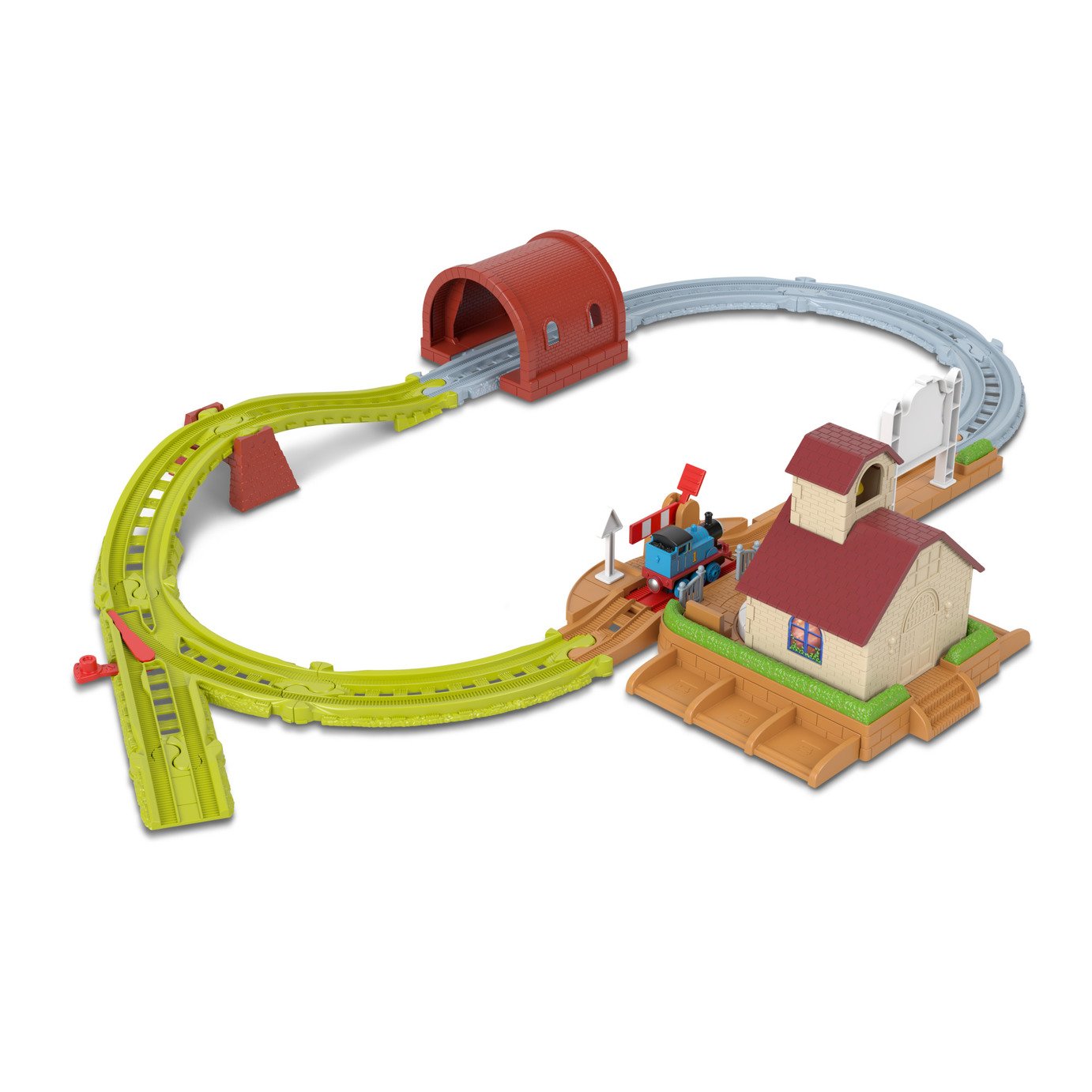 Thomas & Friends Bell Station Train Set with Push-Along Thomas Engine & Track