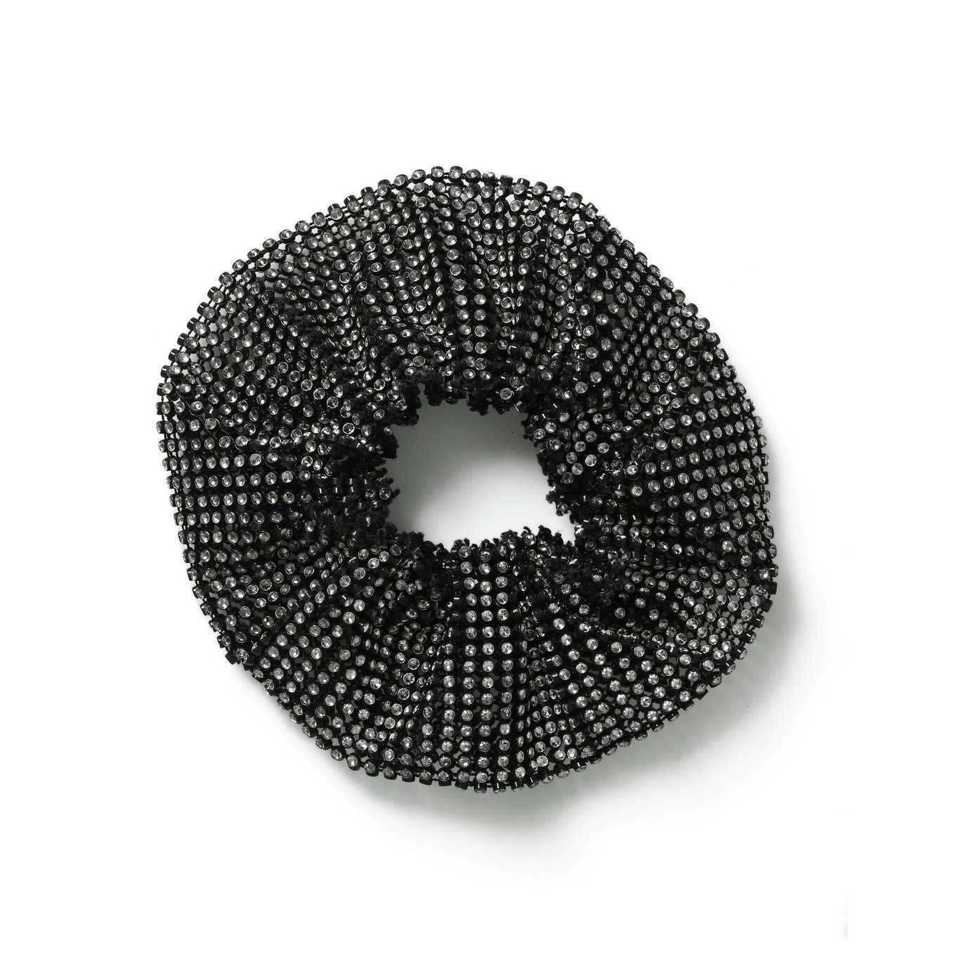 Freedom Crystal Black Scrunchie