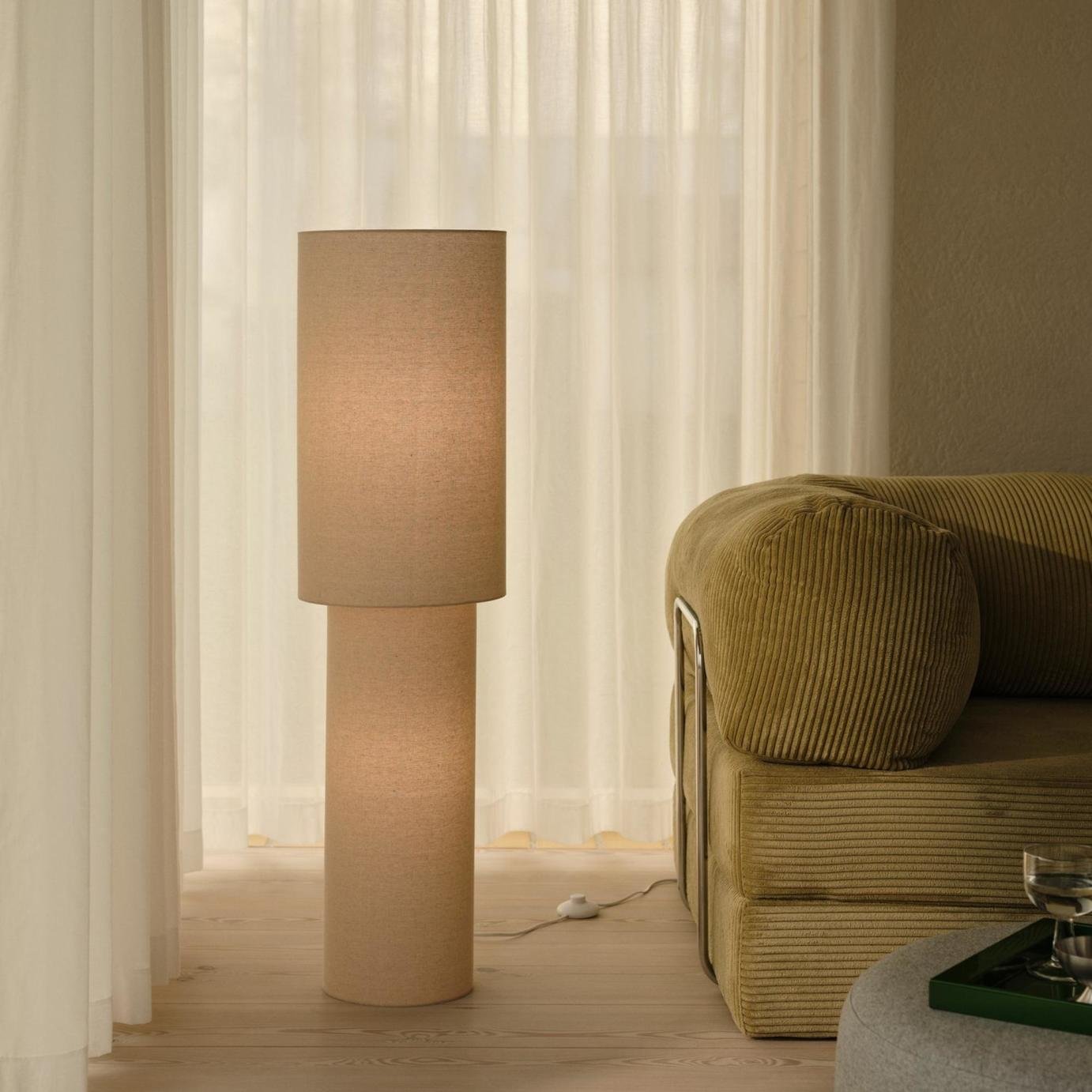 Nordlux Izara Silhouette Statement Floor Lamp - Beige