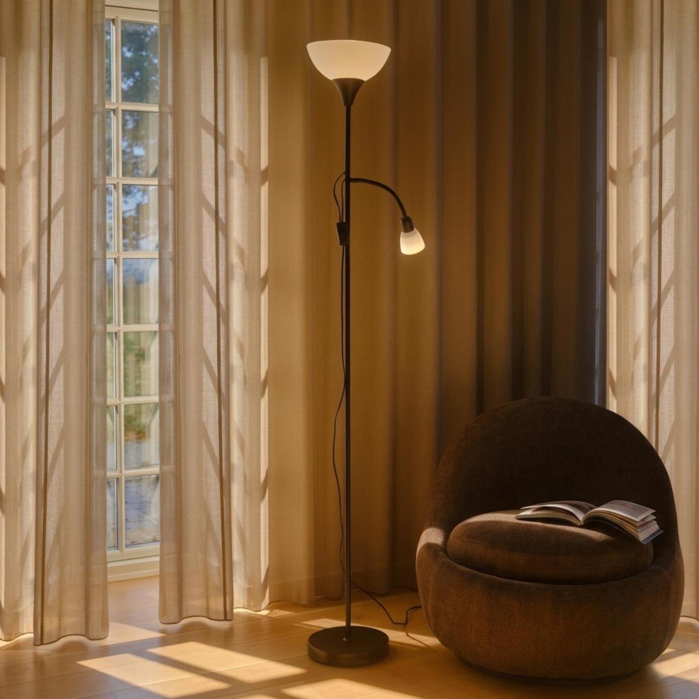Nordlux Lauria Multihead Floor Lamp - Black