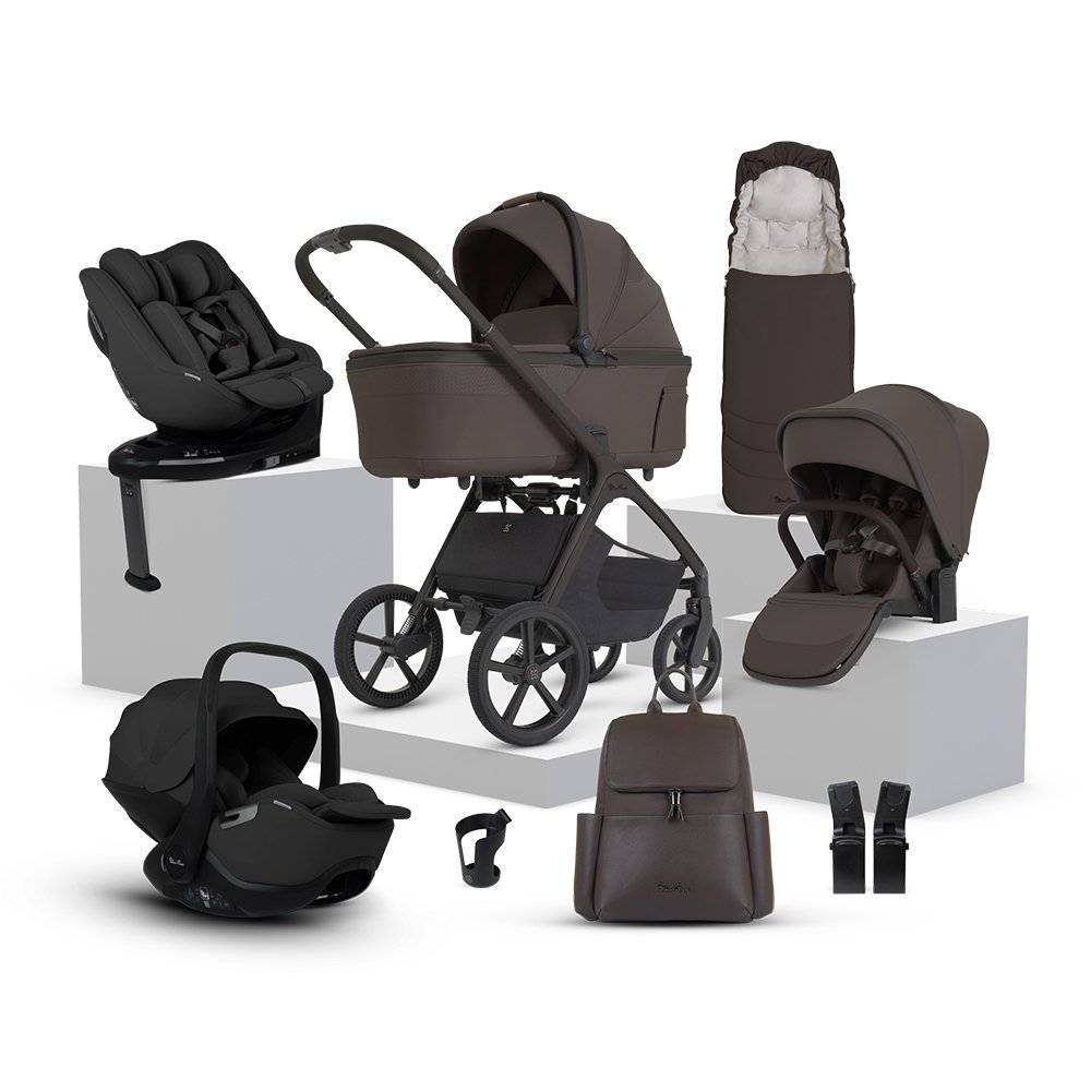 Silver Cross Cove 2 Ultimate 360 Family Bundle - Chocolate & Iconic Black
