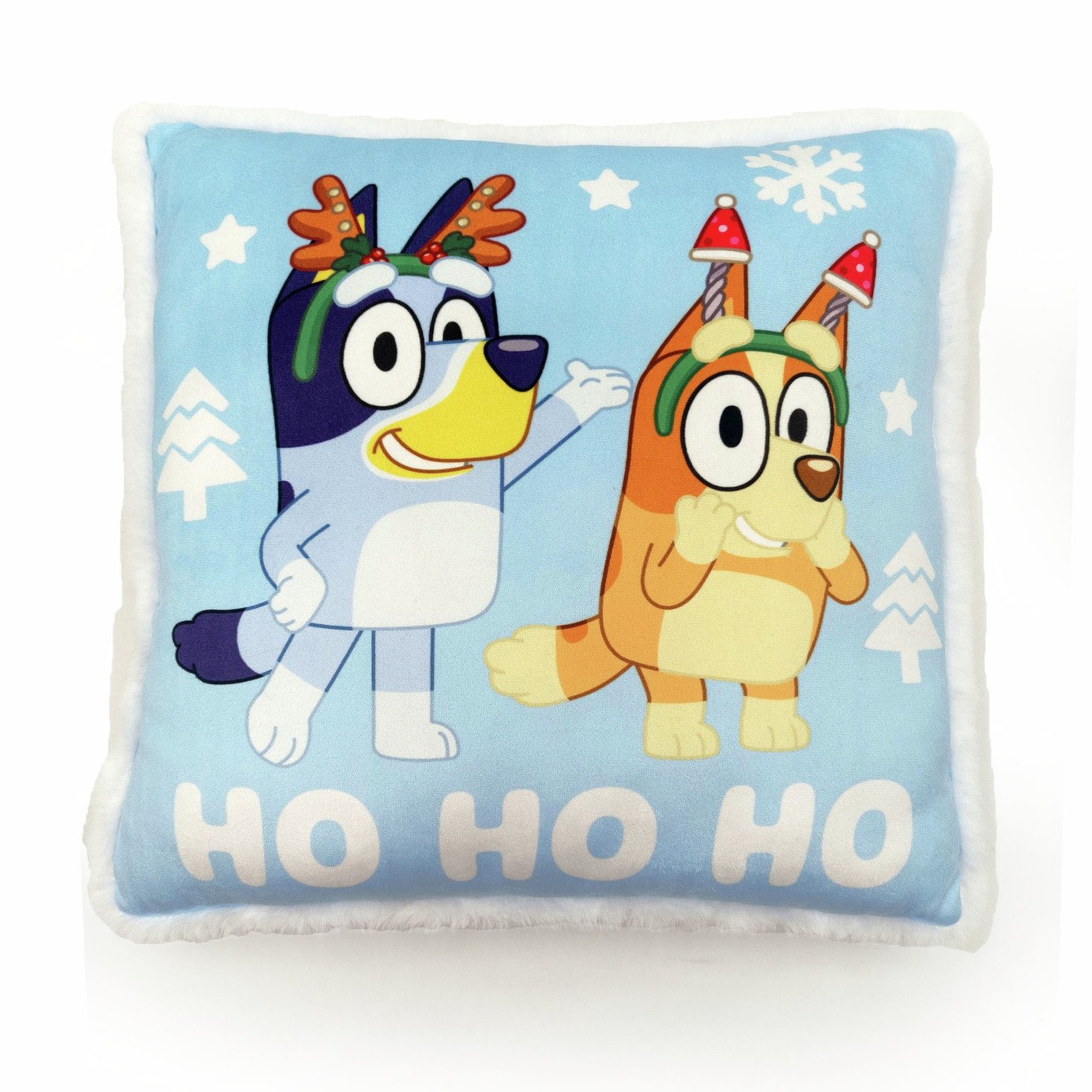 Bluey Christmas Cushion Red - 35x35cm