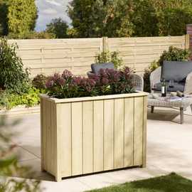 Rowlinson 102cm Signature Heritage Tall Rectangular Wooden Planter