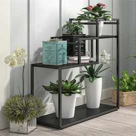 Dorel Weston Metal Plant Stand - Black