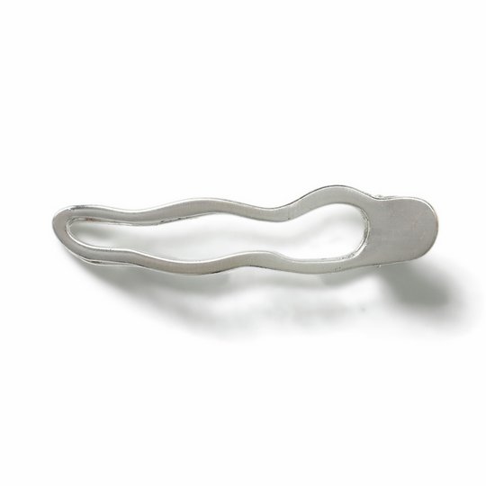 Freedom Silver Tone Squiggle Hair Clip