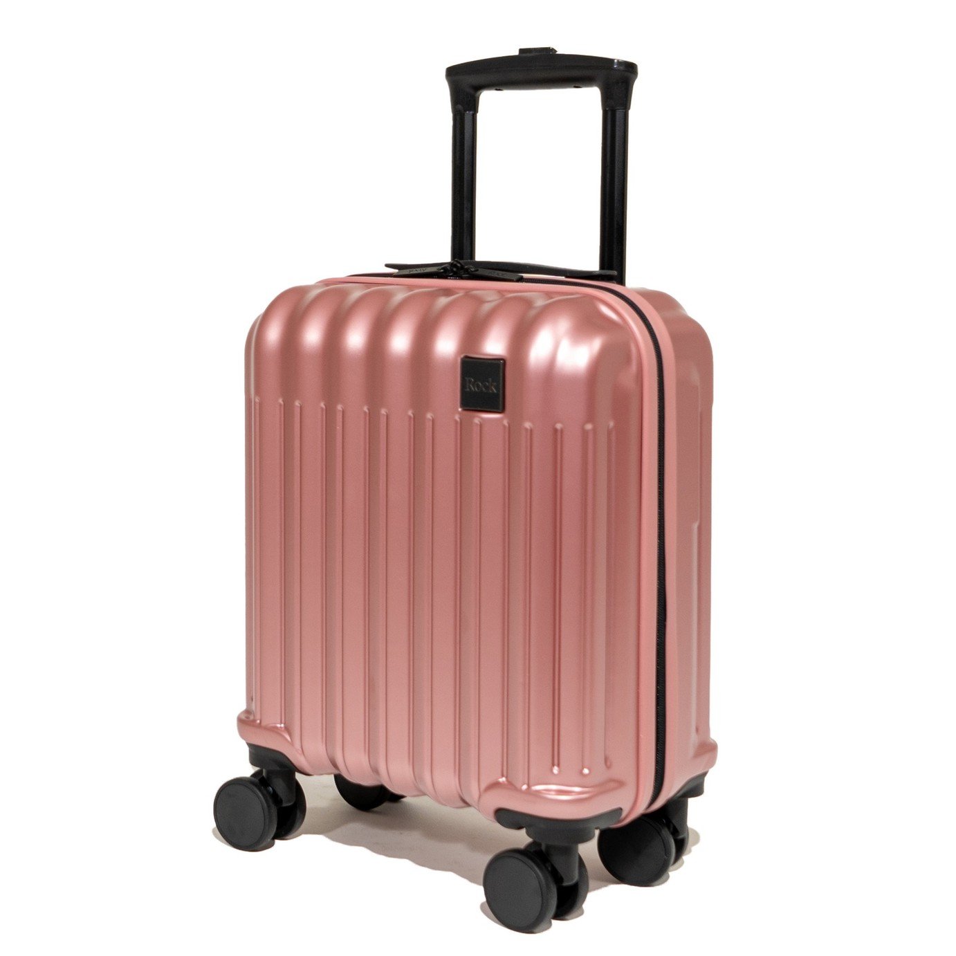 Rock 8 Wheel Hard Underseat Suitcase - Pink