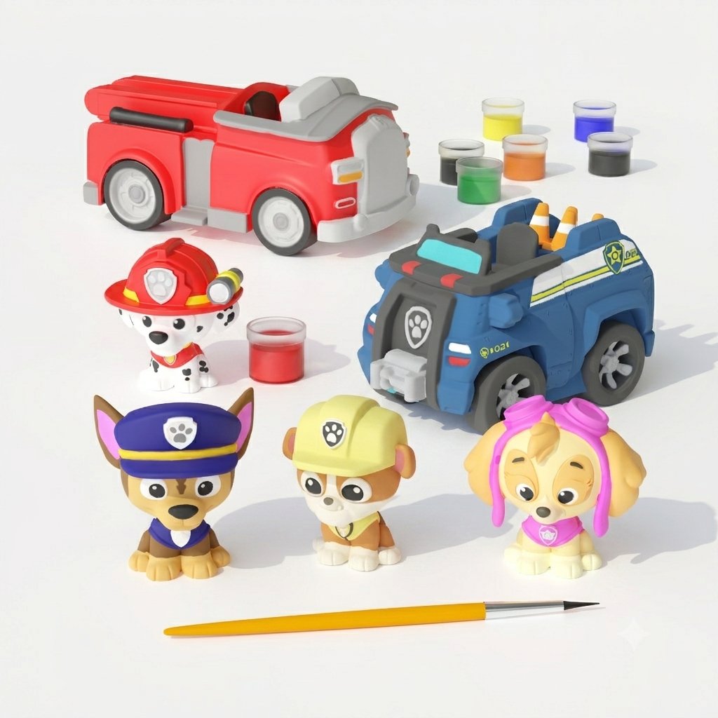Paw Patrol Giant Paint Your Own Figure Set