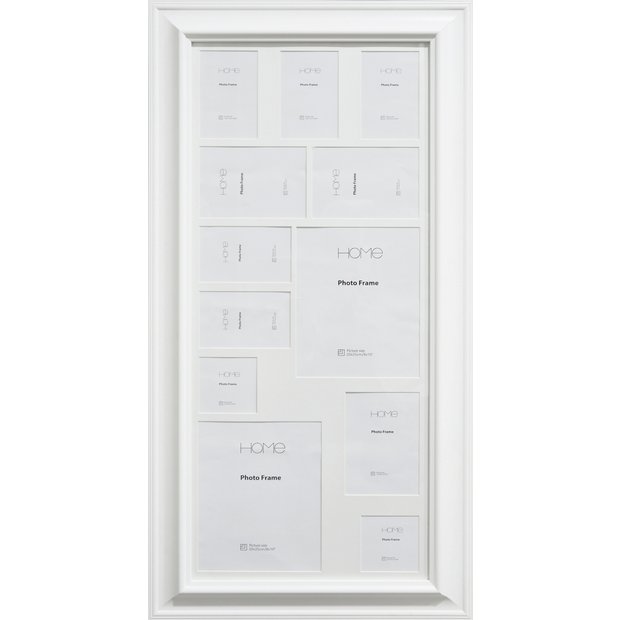 Large white store picture frames