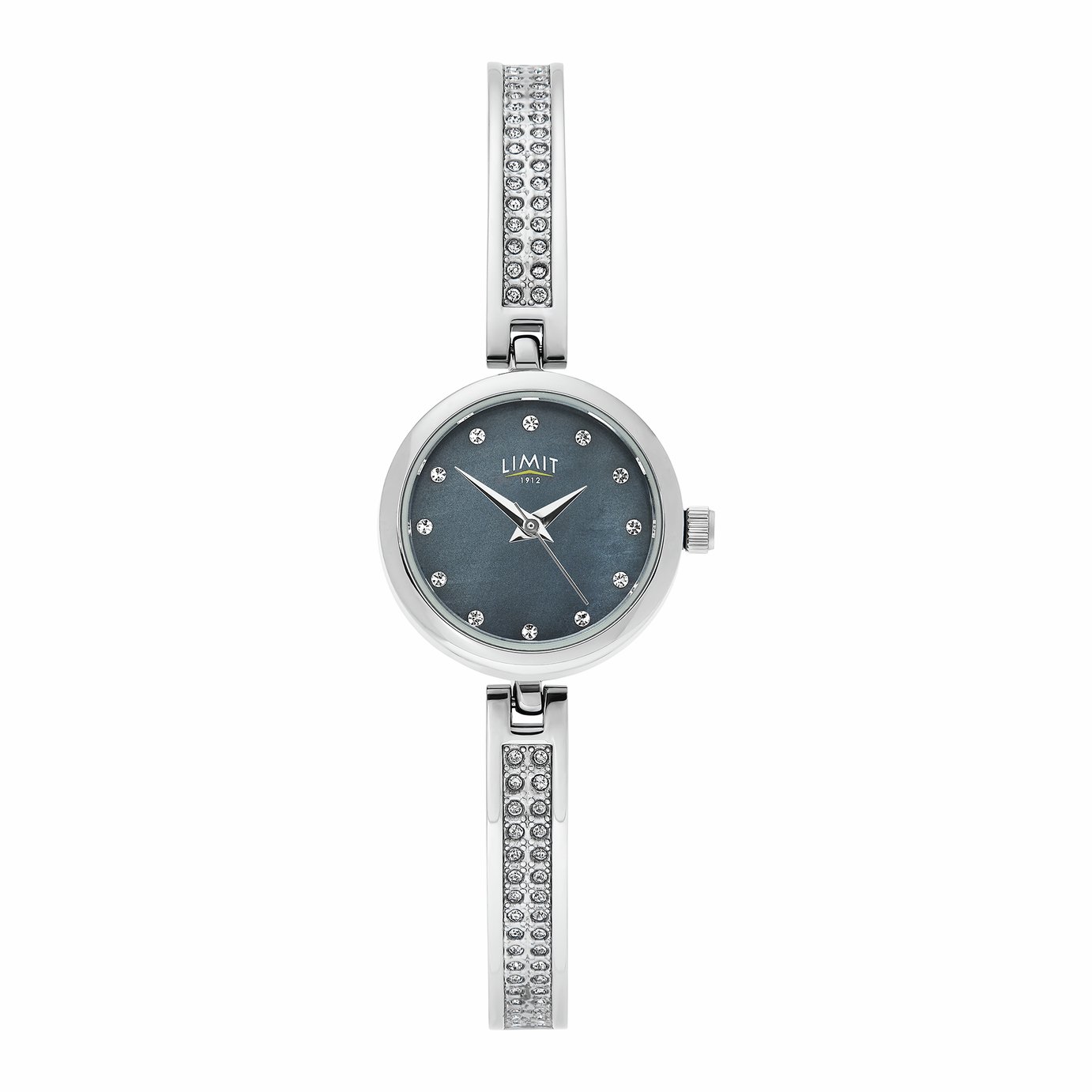 Limit Blue Mother of Pearl Dial Silver Tone Bracelet Watch