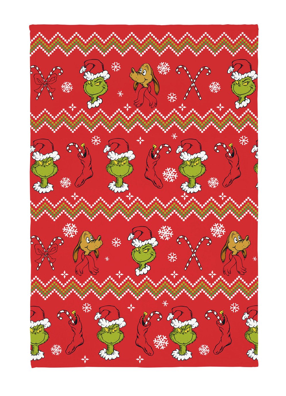 The Grinch Christmas Throw - Red - 150x100cm