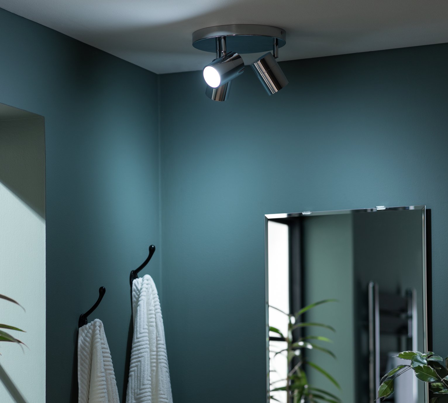 Argos Home Nancy 3 Light Bathroom Spotlight - Chrome