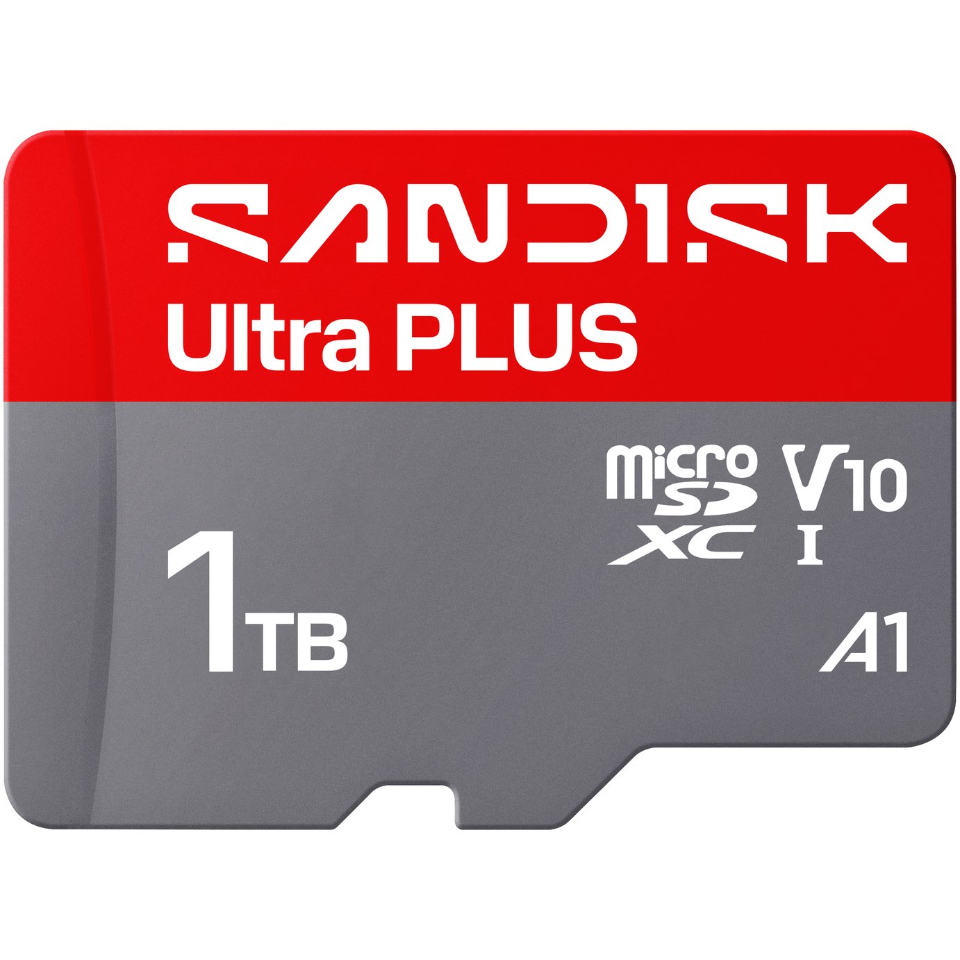 SanDisk Ultra PLUS 200MB/s microSDXC UHS-I Memory Card with Adaptor - 1TB
