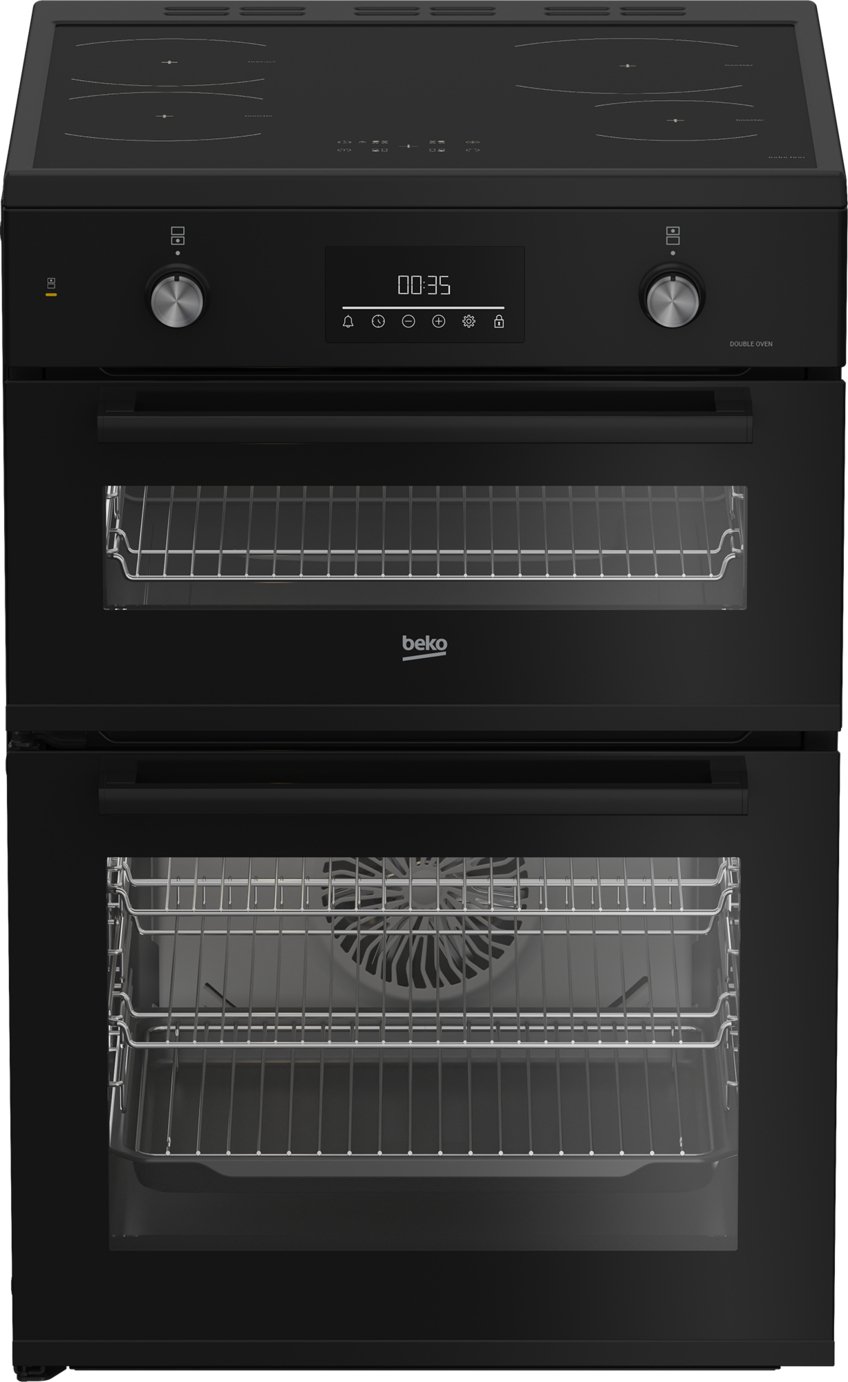 Beko FDI6731CK 60cm Double Oven Electric Cooker - Black