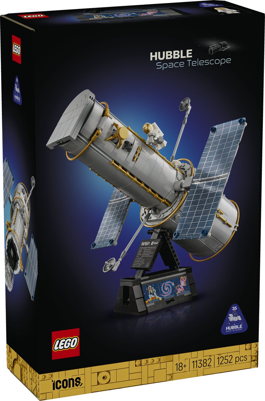 LEGO Icons Hubble Space Telescope Science Building Set for Adults 11382 PREORDER