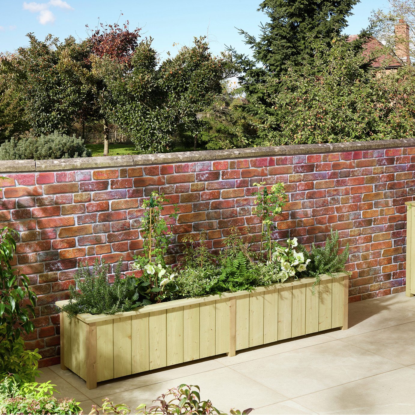 Rowlinson 199cm Signature Heritage Trough Wooden Planter