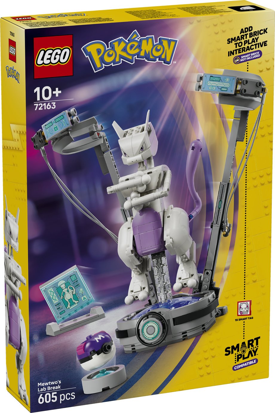 LEGO Pokémon SMART Play: Mewtwo's Lab Break Toy 72163 PREORDER