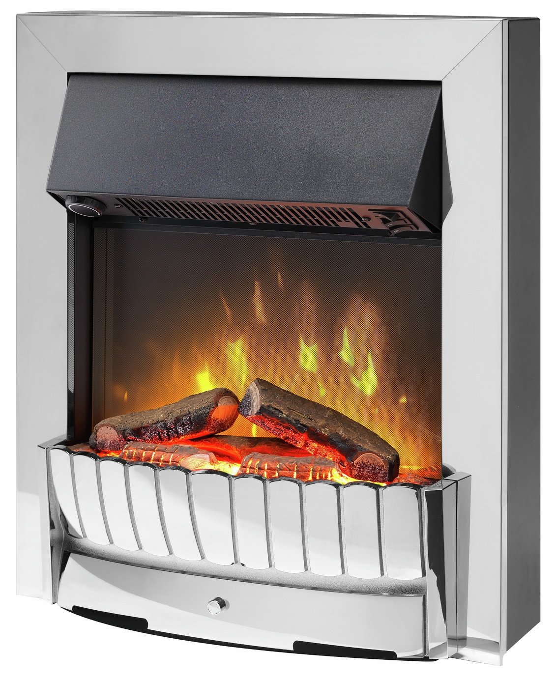 Dimplex Clement Optiflame 2kW Electric Inset Fire - Chrome