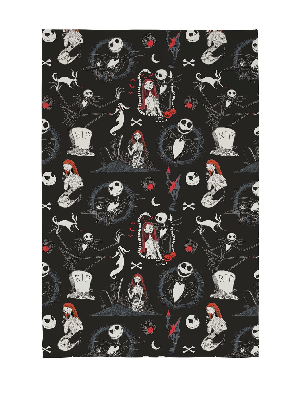 Disney Nightmare Before Christmas Throw - Black - 150x100cm