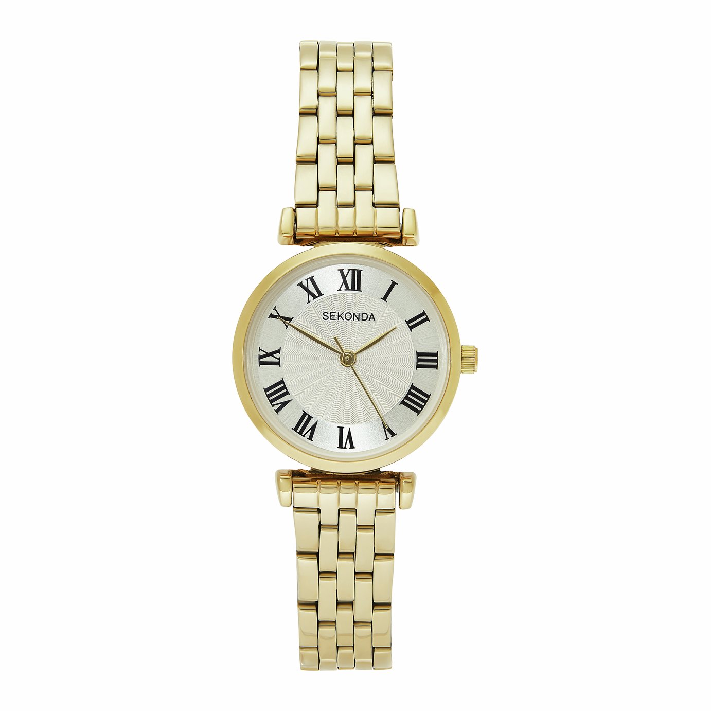 Sekonda Silver Dial Gold Tone Stainless Steel Bracelet Watch