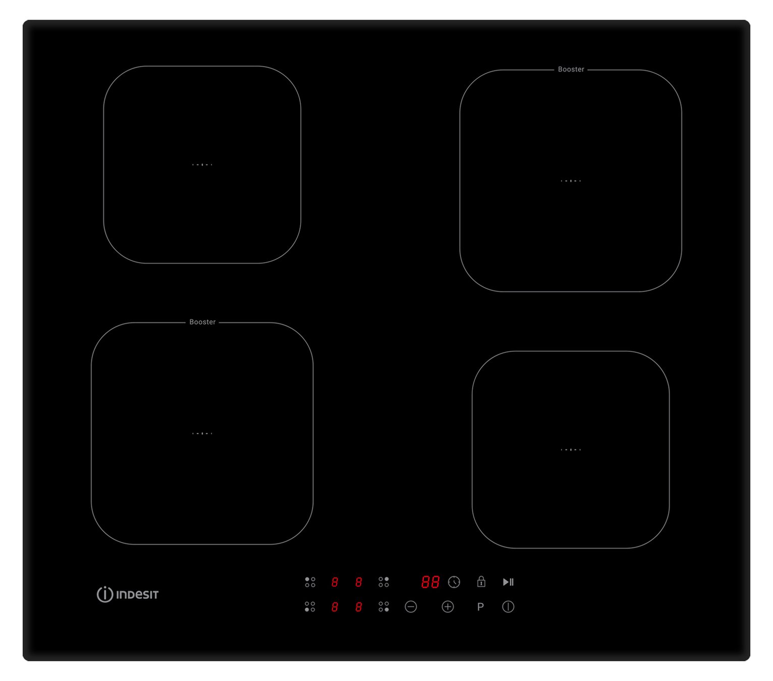 Indesit ISF18Q60NE Electric Induction Hob - Black
