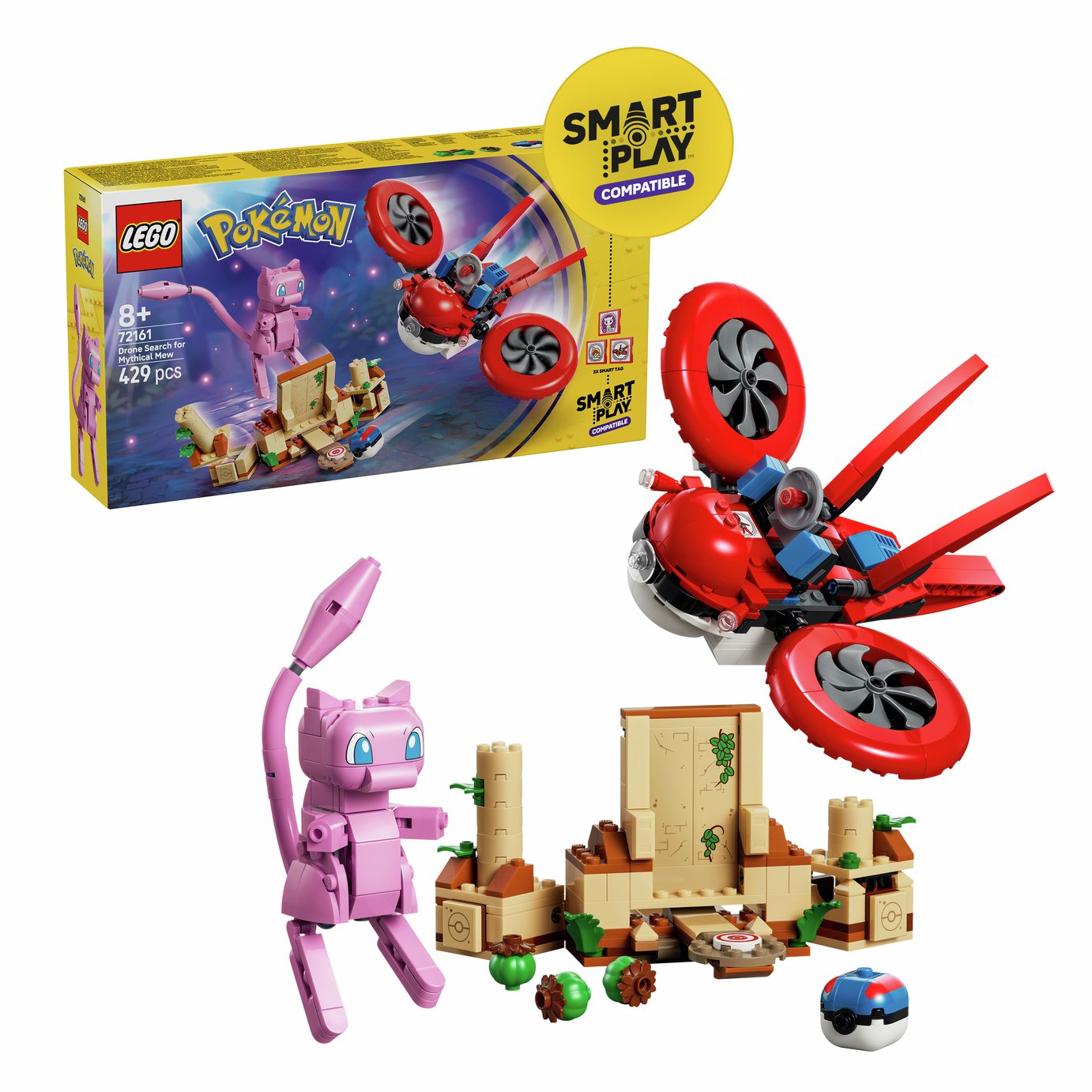 LEGO Pokémon SMART Play: Drone Search for Mythical Mew 72161