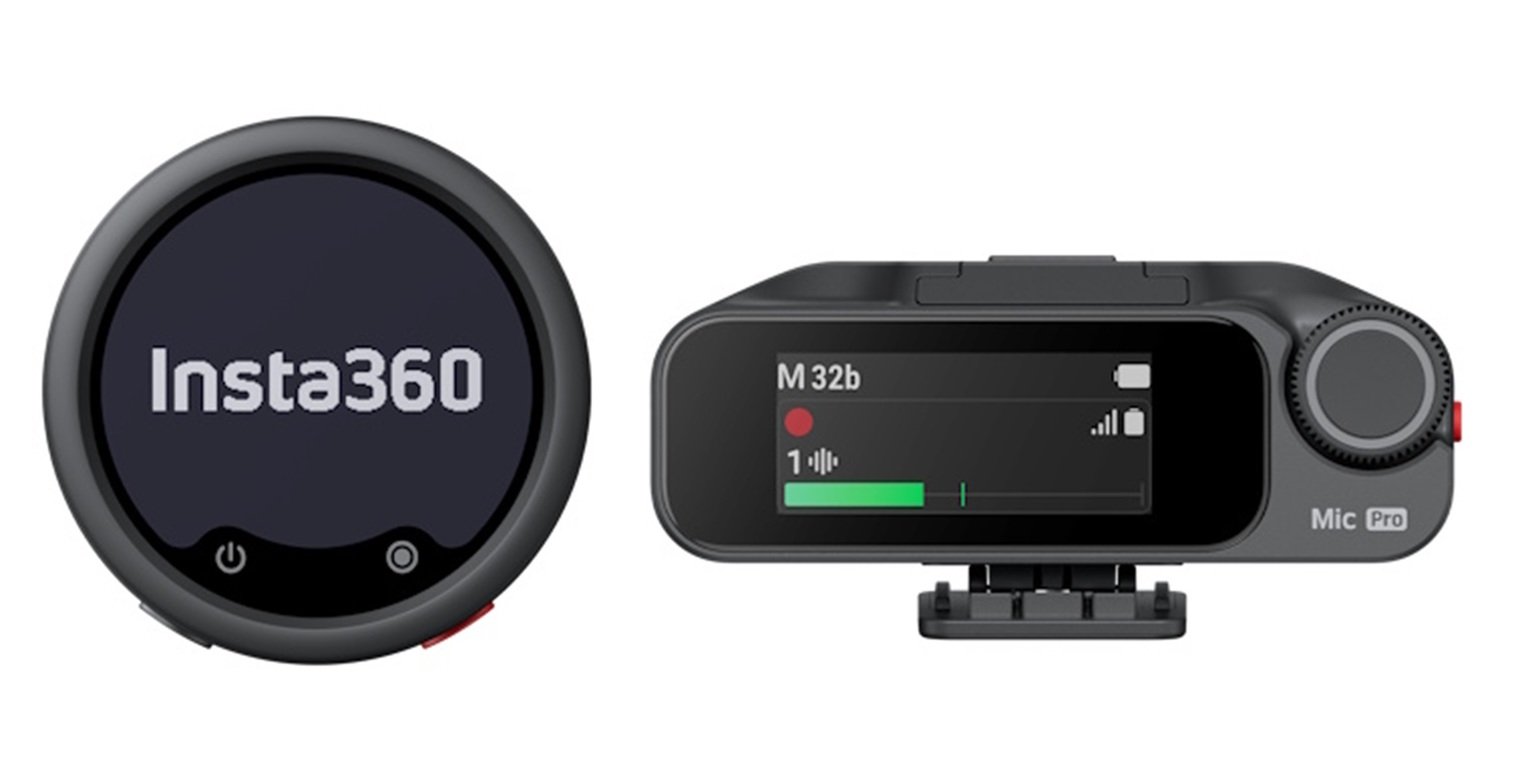 Insta360 Mic Pro (1TX+1RX) USB Wireless Microphone - Black
