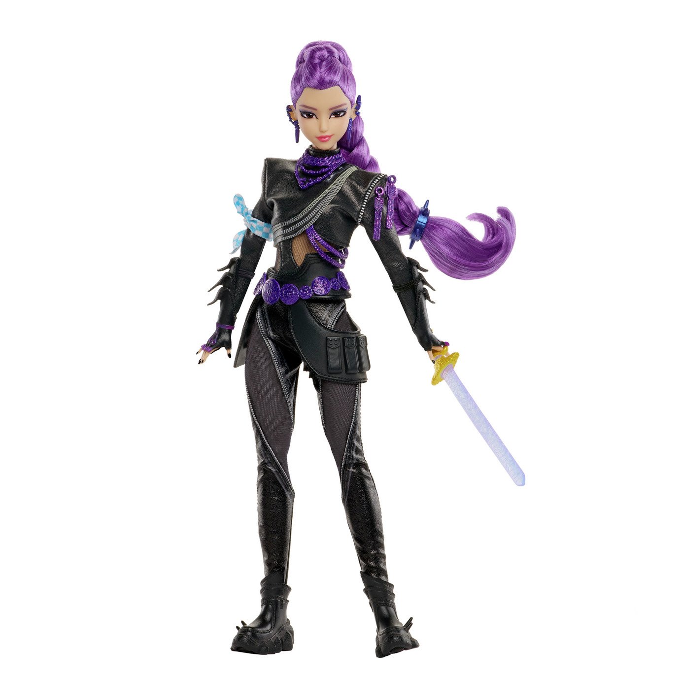 KPop Demon Hunters Rumi Deluxe Fashion Doll in Removable Battle Look & Sword