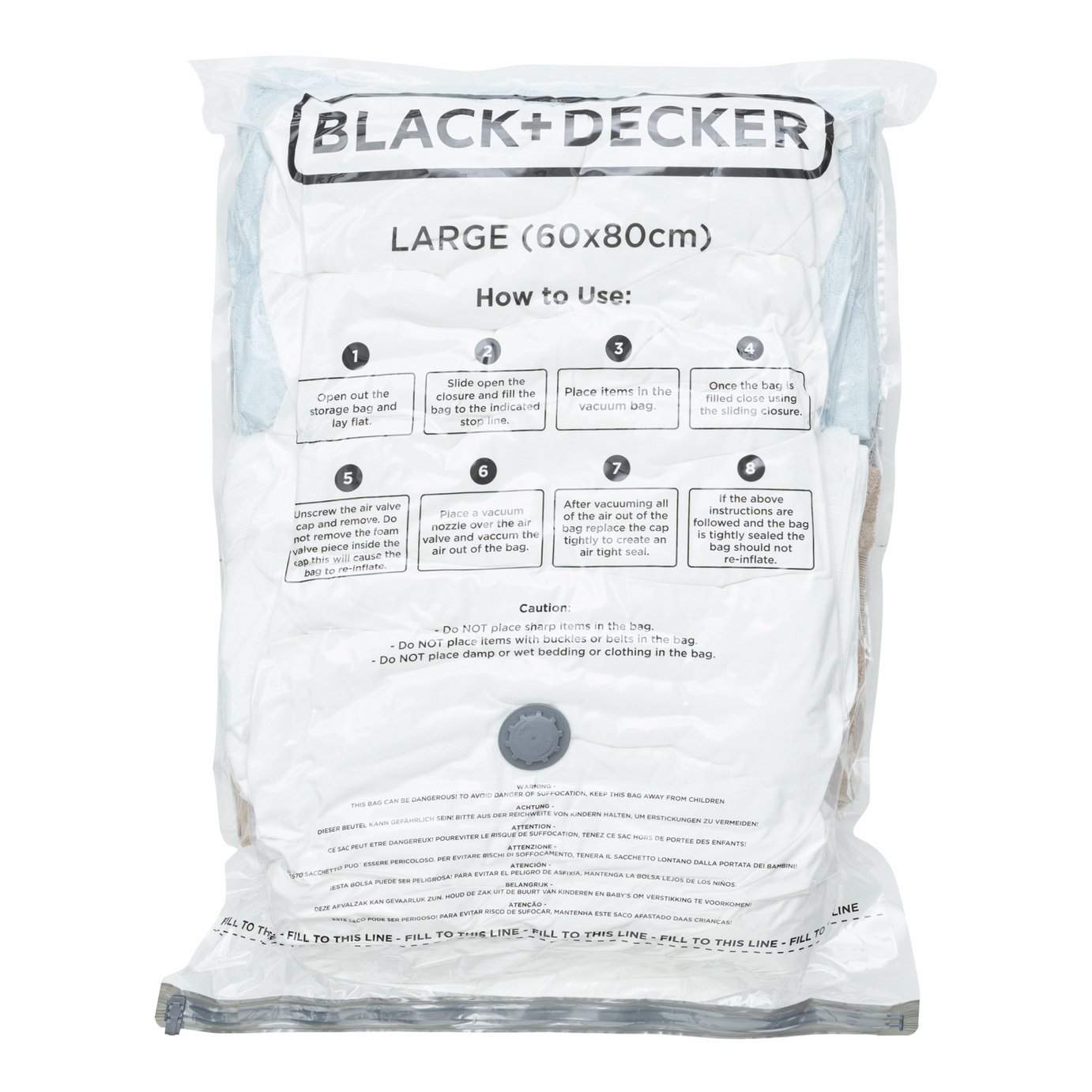 Black + Decker Large Vacuum Storage Bag - Pack of 3