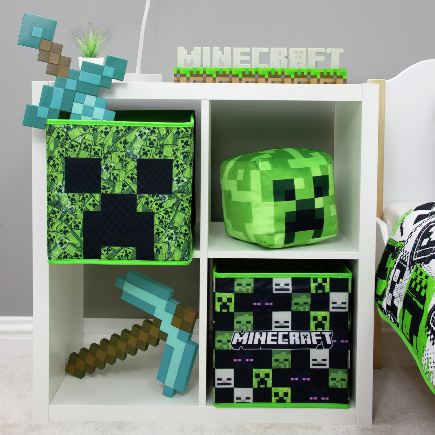 Minecraft Pack Of 2 Storage Boxes - Multicoloured