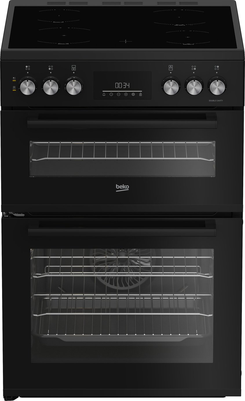 Beko FTC6731K 60cm Twin Cavity Electric Cooker - Black