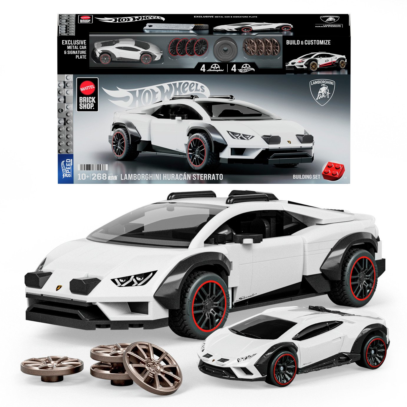 Mattel Brick Shop Hot Wheels Lamborghini Huracan Sterrato