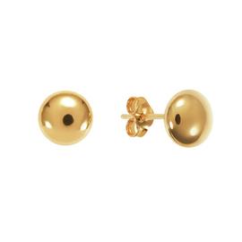 Revere 9ct Yellow Gold Button Stud Earrings